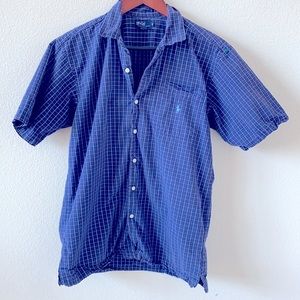 Youth Polo by Ralph Lauren blue plaid button down